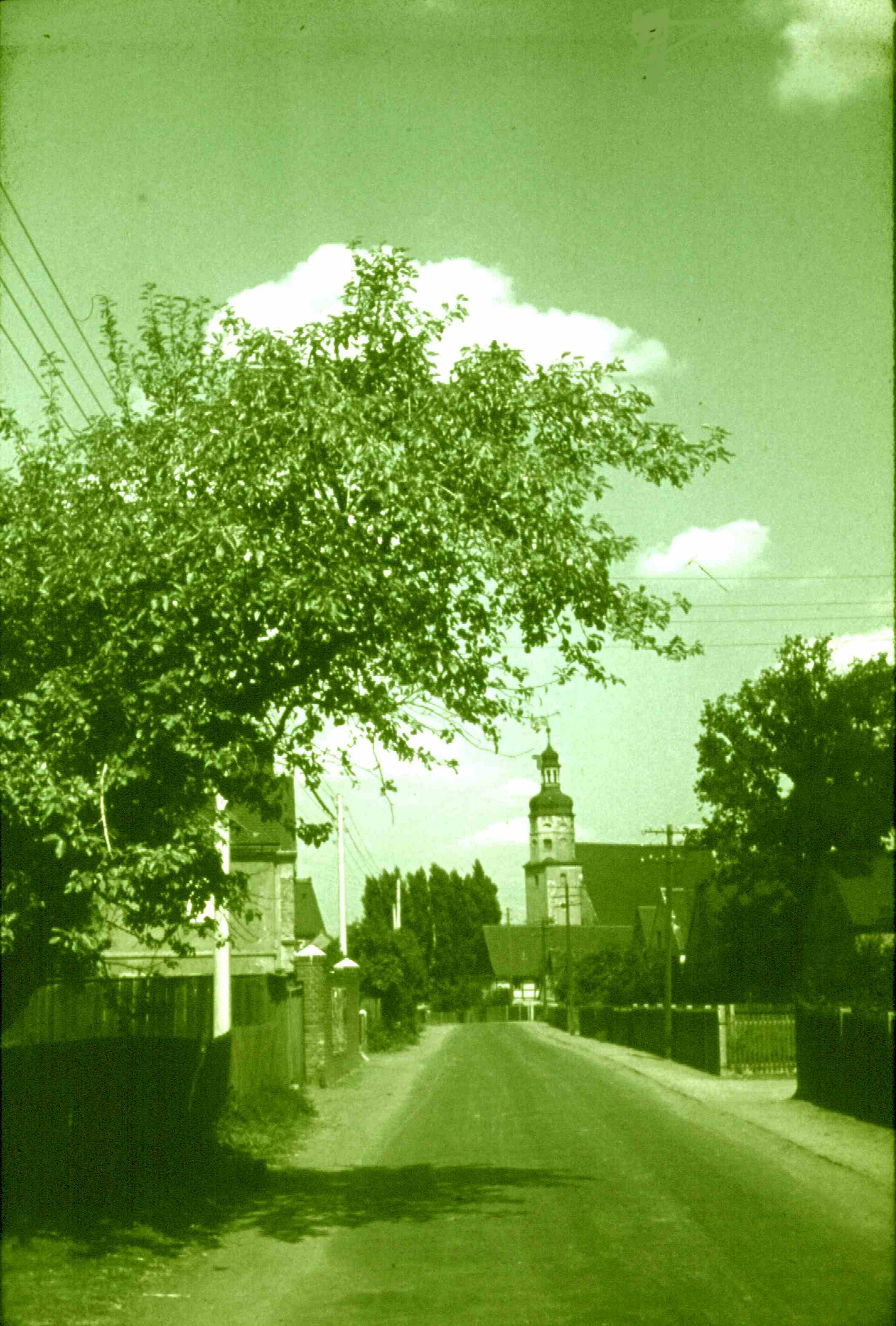 Belgershain, Hauptstraße nahe Johanneskirche